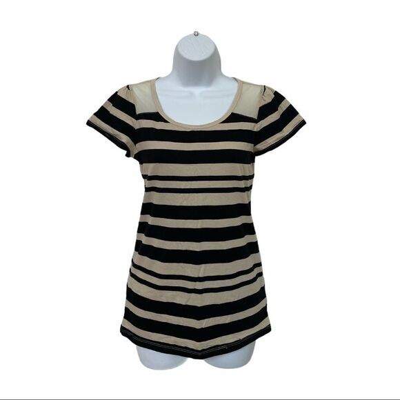 ❤️ GAP Striped Short sleeve Top Size S ❤️ - Picture 1 of 8